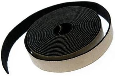 Adhesive Backed Gray Felt Weather Stripping - 25 Ft Long Roll, 1/8" Thick and 1-1/2" Wide
