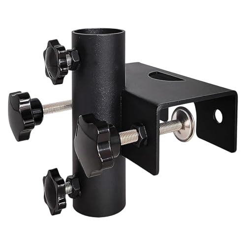 Pince parasol en métal robuste anti-encombrement pour rambarde et clôture cour