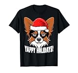 Photo Gallery papillon natalizio yappy holidays funny puppy dog maglietta Photo Gallery papillon natalizio yappy holidays funny puppy dog maglietta