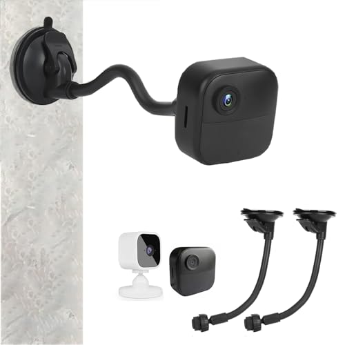 Image of UYODM 2Pack Suction Cup Mount Holder Compatible with Blink 4 (4th Gen) /Blink XT3 /Blink XT2 /XT,Blink Mini,9inch Flexible Long Gooseneck Arm,Attach Your Blink Camera Wherever You Like