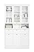 Produktbild expendio Buffetschrank Landström 50 weiß 120x200x40 cm Buffet Schrank Vitrine Esszimmerschrank Küchenschrank Landhausmöbel