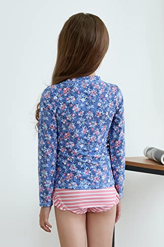 UMELOK Toddler and Little Girls Rash Guard Sets with Bikini Bottoms Swimwear3