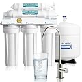 APEC Water WQA Certified 5-Stage Under Sink Reverse Osmosis Water Filter System, Brushed Nickel, Certified Ultra Safe Drinking Water Filter System, Reduces 99.99% of Contaminants, DIY Install
