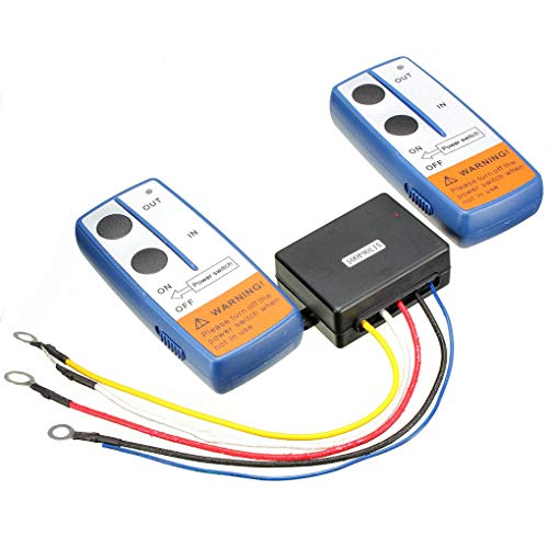 Återhämtning Trådlös Vinsch 2 Fjärrkontroll kit Trådlös fjärrkontroll Control Kit Handset Switch Kompatibel för ATV SUV Truck 12V 100ft