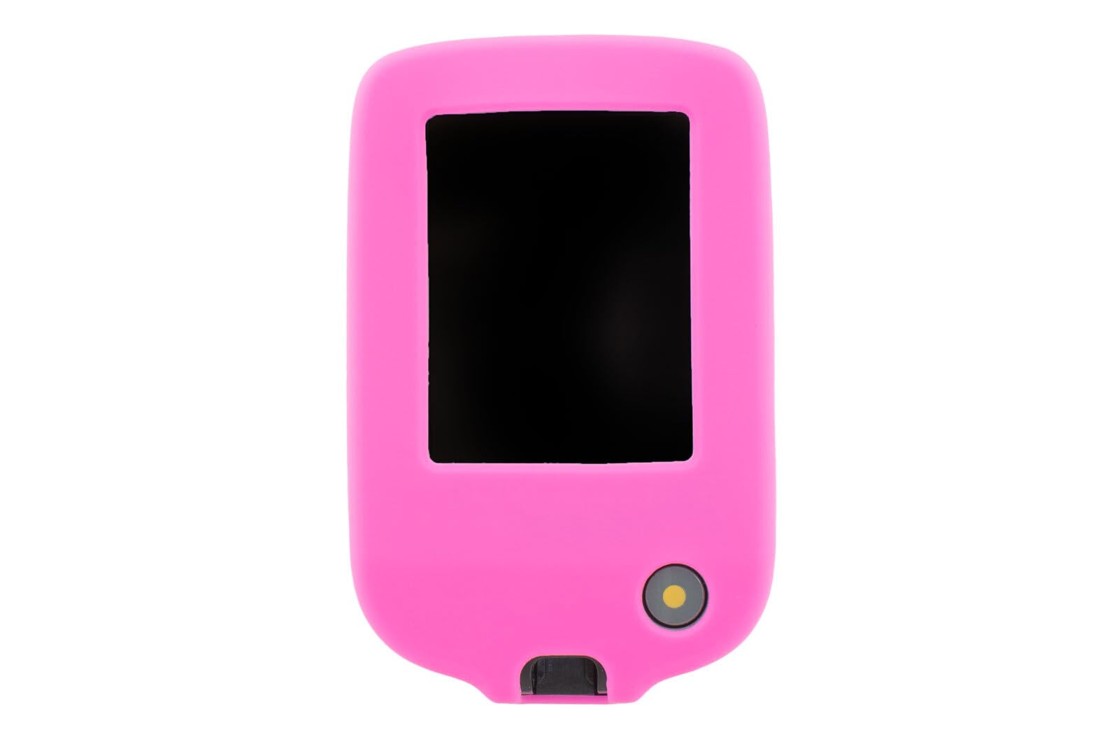 caseroxx Custodia in silicone compatibile con Freestyle Libre 3 da silicone, borsa con e senza clip da cintura in fucsia