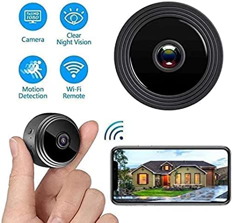 BKDRL Hidden Camera WiFi Spy Camera Hidden Cameras HD 1080P Wireless Small Nanny Cam with Night Vision and Motion Detection for Home Surveillance
