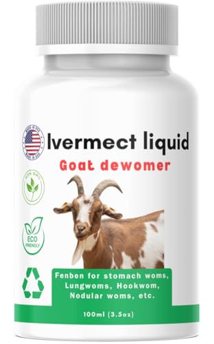 lvermect Liquid for Goat, Dewomax for Sheep Gut Health, Promotes Immune & Digestive Support - 3.5oz, 100ml