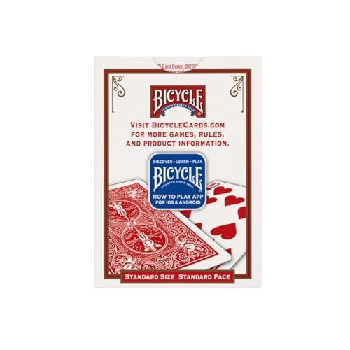 Image of Bicycle Standard Playing Card 12 Pack | Air Cushion Finish for smooth shuffling, Made in USA, 6 red and 6 blue decks, Ideal for poker and blackjack