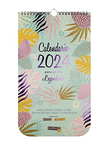Finocam - Calendario 2024 Talkual de Pared Enero 2024 - Diciembre 2024 (12 meses) Talkual Español