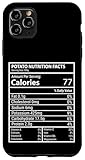 Carcasa para iPhone 11 Pro MAX Información nutricional de la Patata Diseño de gráficos de Alimentos informativos