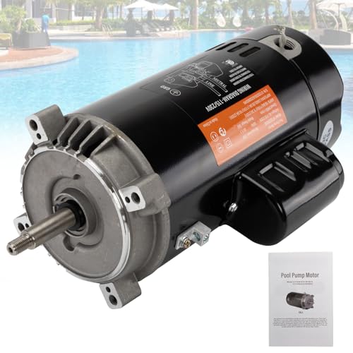 Upgraded 2 HP UST1202 Swimming Pool Pump Motor Fit for Hayward Super Super II Max Flow Max-Flow pumps Northstar Jacuzzi Magnum Pump, 115/230 V Pool Pump Motor - 2.0 HP by VODCACA - Used condition - US$175.28