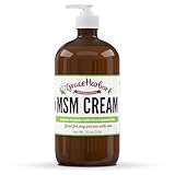 Grace Harbor MSM Cream – Original – Daily Skin, Muscle and Joint Rub with Goat Milk, Essential Oils & MSM – Neck, Back, Shoulder, Elbow, Knee, Hand and Foot Therapy – 32 oz