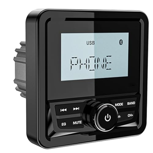 Haut-parleur Bluetooth radio MP3 étanche et antenne FM AM pour console marine