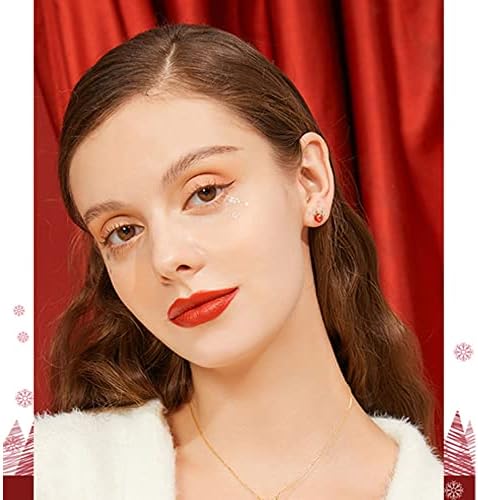 SAKUNALA 925 Sterling Silver Reindeer Stud Earrings for Teens Girls Women, Hypoallergenic Cute Deer Elk Stud Earrings Snowflake Earrings Christmas Jewelry Gifts