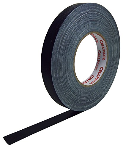 Cinta de algodón Cellpack 146044 90 negra de 19mm x 50m para aislamiento