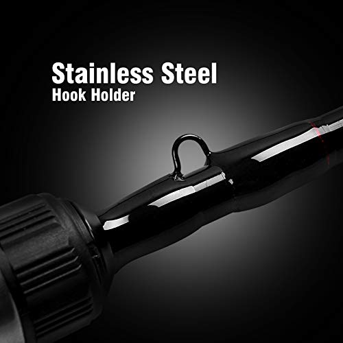 Fiblink 4 Pieces Travel Casting Rod Graphite Baitcasting Fishing Rod Portable Fishing Rod Baitcaster (7'6" Heavy) #TOP4