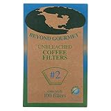 Beyond Gourmet Paper Coffee Filter Cone, Number 2-Size Filter, Brews 2 to 6-Cups, Box of 100