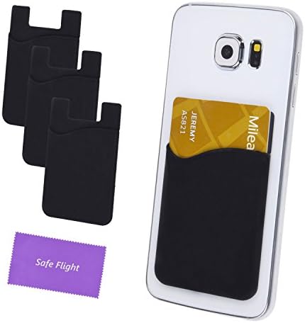 Credit Card/ID Card Holder - Can be attached to almost any Phone - Always carry your Essential Cards with your Phone - Silicone Material will keep its shape, cards will not fall out - 3M sticker