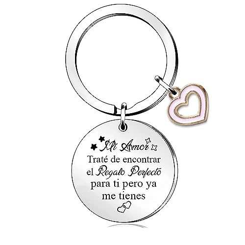 HZBLAZ Esposa marido porta-chaves professor obrigado porta-chaves mãe avó tia dia mãe presentes mulheres homens aniversário meu amor dia dos namorados aniversário capina natal lembrança, Meu amor