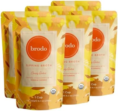 Amazon.com : Brodo Deeply Rooted Organic Chicken Broth with Turmeric ...
