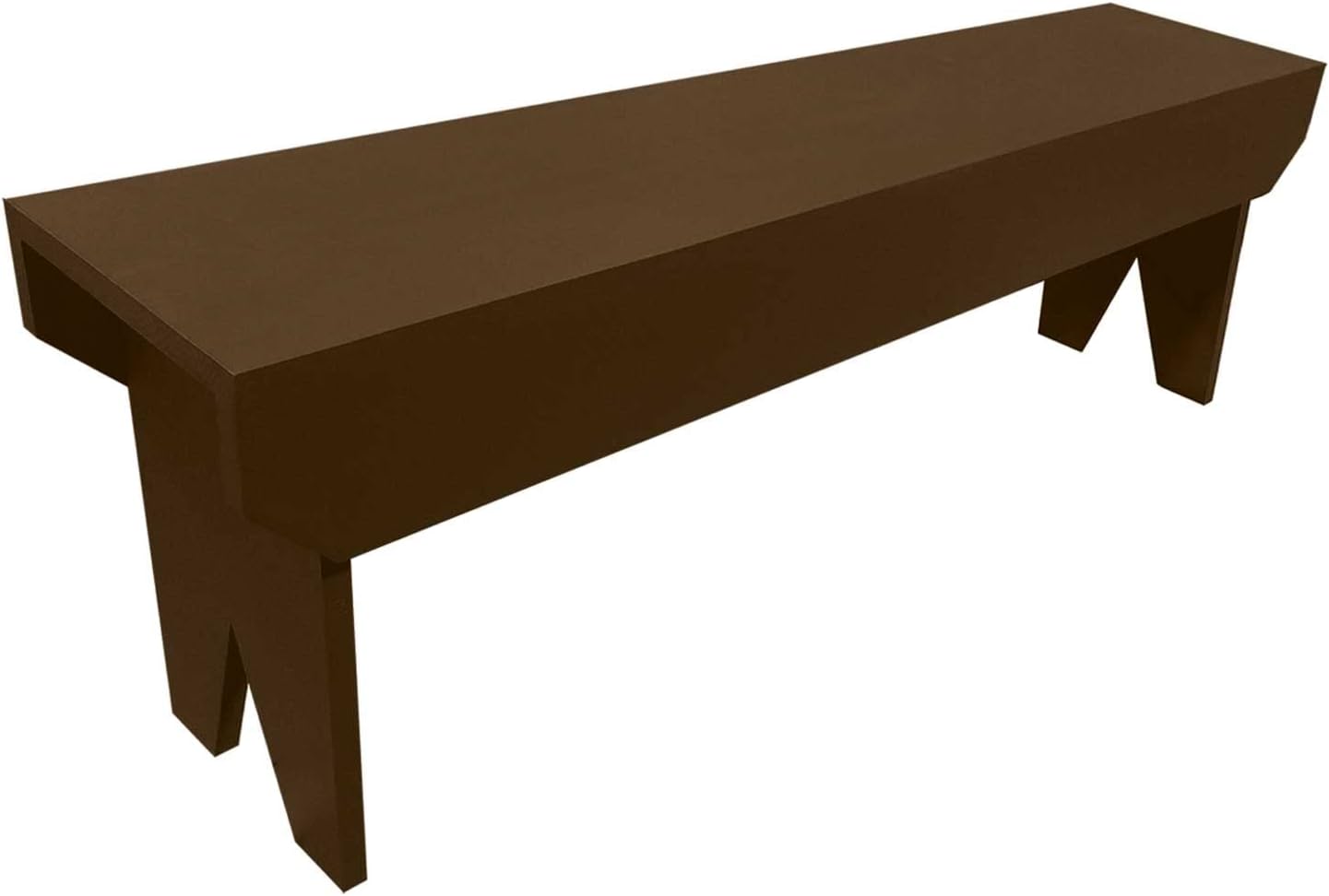 Sawdust City 4 Foot Wood Bench (Solid Brown)