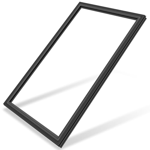UPGRADED 60"x31" 5304507200 Refrigerator Freezer Door Gasket Replacement Compatible with Frigidaire Crosley Electrolux Freezer Door Seal 5304408631 5304507214 216522309 216522310 216522359 Black