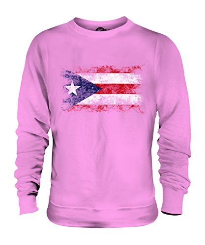 Sweat-shirt Porto Rico drapeau délavé pull unisexe homme femme