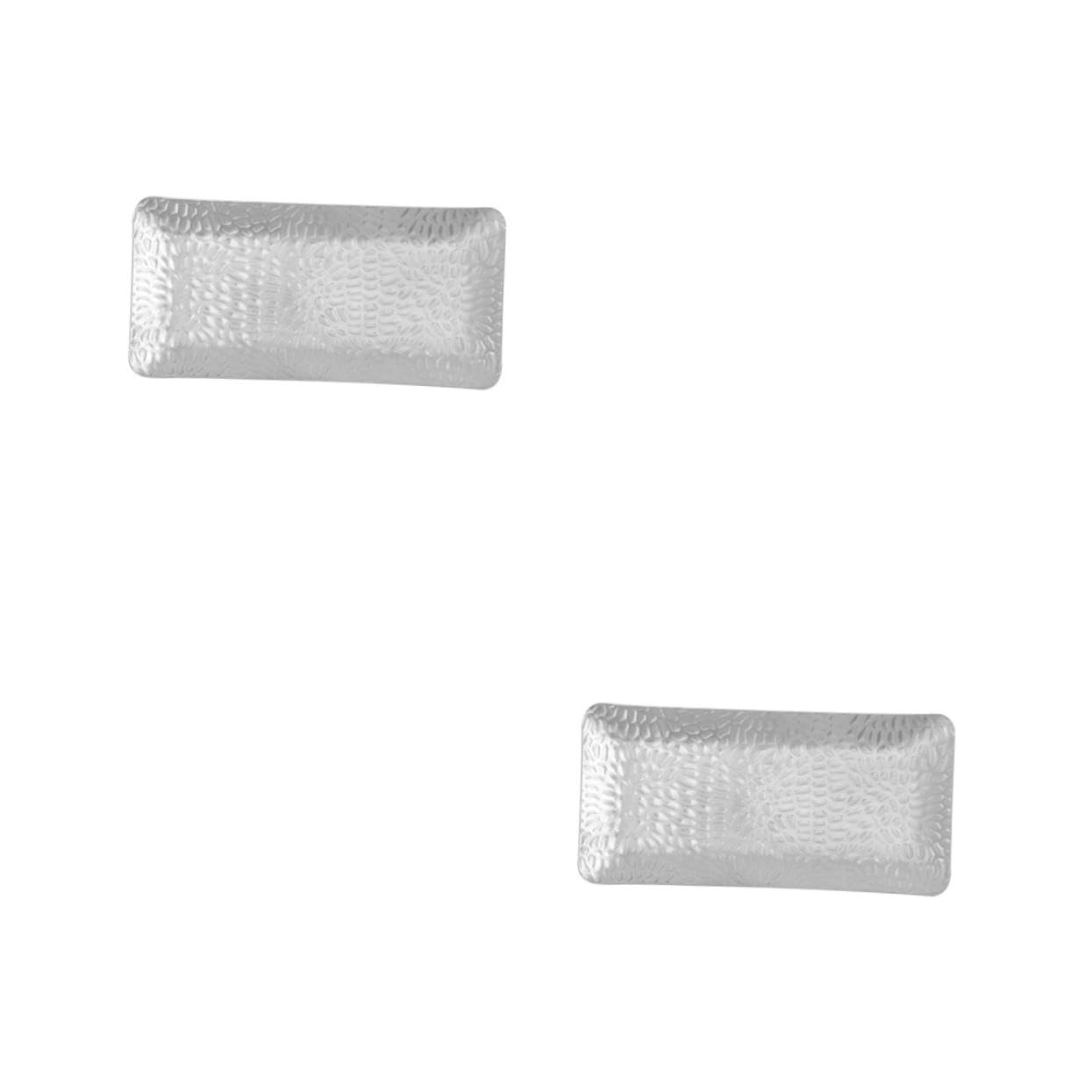 OUNONA 2pcs Modern Vanity Tray Dispenser Towel Sterilized Tray Tattoos Storage Appetizer Plates Sushi Dessert Holder