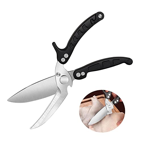 Tijeras De Cocina Desmontables,Acero Inoxidable Pollo Tijeras Con Bloqueo De Seguridad,Tijeras Multiusos Para Hueso De Pollo, Carne, Verduras Cover