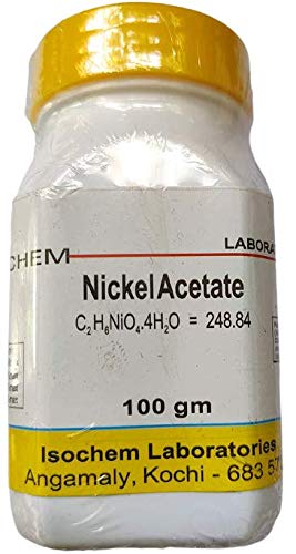 See full amazon price history chart for ISOCHEM Nickel Acetate (100GM) Assay 98% min ISOCHEM Nickel Acetate (100GM) Assay 98% min (B08SKWXHT9) Amazon Price History, Amazon Price Tracker