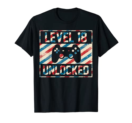 Level 18 complete Gamer Clothes ordenador Video game Geek Camiseta