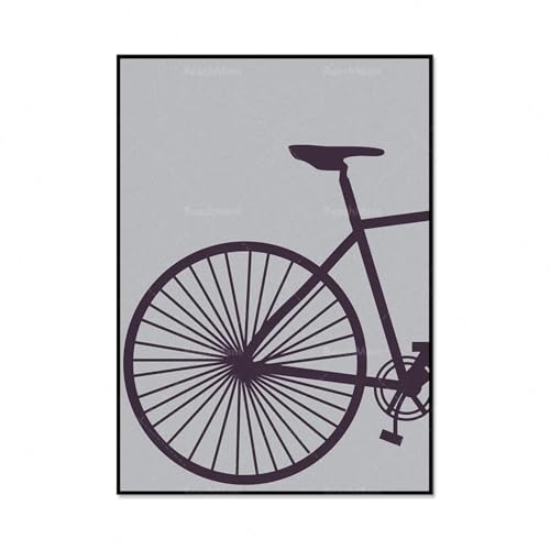 Poster vélo minimaliste déco maison triptyque mural avec cadre - 2