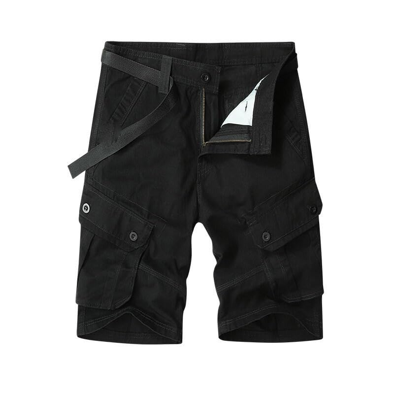 Short tendance ample multi-poches pour homme en coton léger style cargo d'été - 2