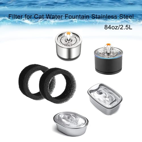 Filtros redondos para fuente de agua de gato 8 unidades miniatura 3
