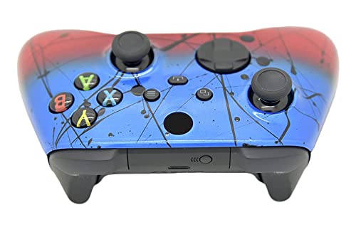 Image of Hand Airbrushed Fade Custom Controller Compatible with Xbox Series X /S & Xbox One (Series X /S Blue & Red Fade)