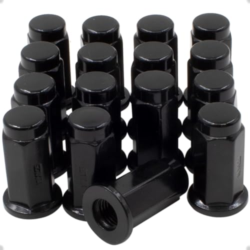 Image of Wheel Accessories Parts 3 /8 inch-24 Thread Bulge Acorn 1.26 inch Long Lug Nuts 17mm Hex Fits Polaris Big Boss Magnum Ranger 6X6