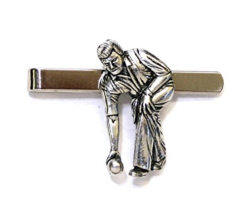 Pinza de corbata de bolos en acabado cromo pulido de alta gama