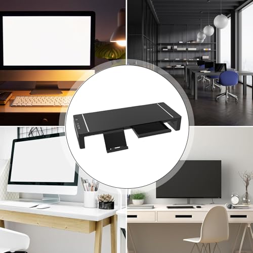 Support de bureau réglable en hauteur pour écran et ordinateur portable - 5