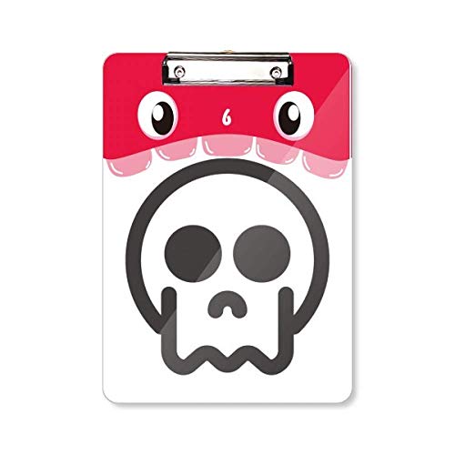 Tableau à pince visage de chat A4 Skeleton Online pour documents