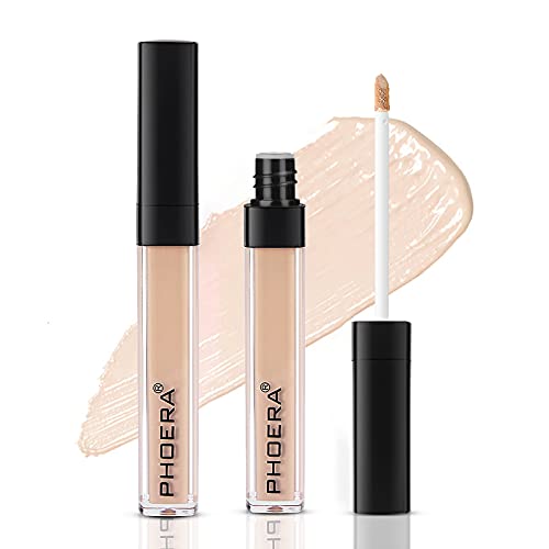 Full Coverage Concealer, Anglicolor Liquid Concealer Makeup for Dark Circles, Tattoo, Freckles, High Adherence Hydrating Concealer for Women Mens Without Clumping and Cracking, 102 NEUTRAL