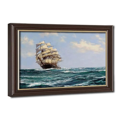 Toile Clipper Ship Montague Dawson tableau marin haute définition suspendre