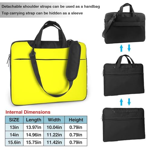 Maletín Amarillo para Laptop 14 pulgadas Impermeable miniatura 4