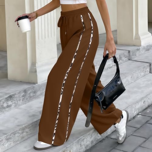 Pantalon taille haute élastique imprimé léopard style rétro Y2K - 2
