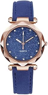 PEKLOKIW Armbanduhren Für Herren Herrenuhren,Sportuhr Damen Fitness Pulver und -Gesicht, mattiertes Lederarmband für Damen, lässige Trend-Zweiteiler-Uhr (B, One Size)