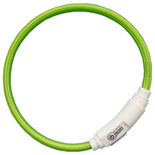 Collier pour chien Platz 35 cm vert de sécurité à haute visibilité