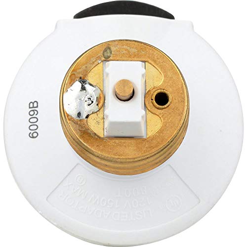 Westek 6009B 100W Full Range Lamp Socket Manual Dimmer, White #TOP6