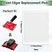 4 Pcs Paint Edger Replacement Pads Paint Edger Pad Refills Edge Painting Tool Pads for Walls Pad Corner Painter and Trim Painting Tool