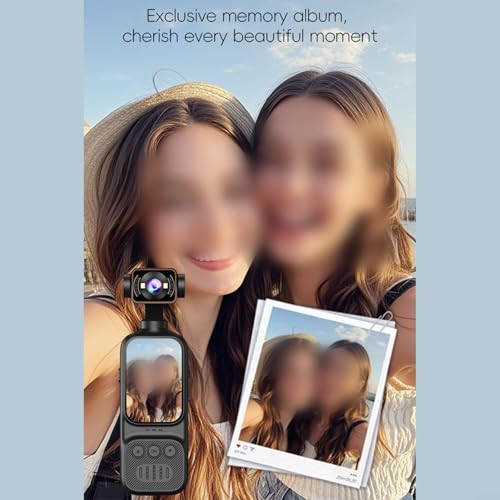 Caméra de vlogging 2K portable et rotative avec stabilisation