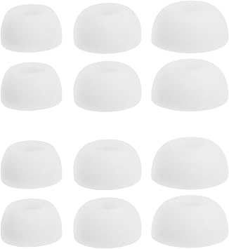 6 Pairs White Silicone Ear Tips L/M/S Compatible with Huawei Freebuds 5i