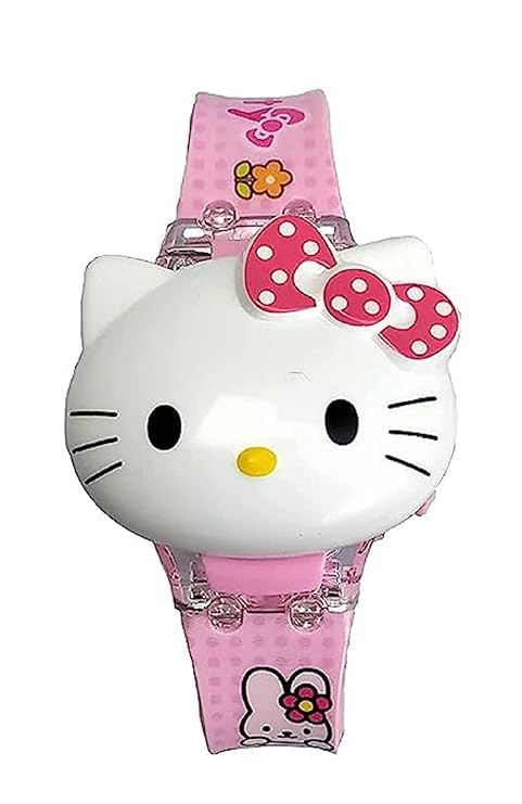 RPC99 Kids Edition 3D Kitty Face Based Toy Watch with Light Music for Kids Watch Digital Watch - for Girls (3-10 Years) (3D Kitty) (B0CYLBTKZS) Amazon Price History, Amazon Price Tracker